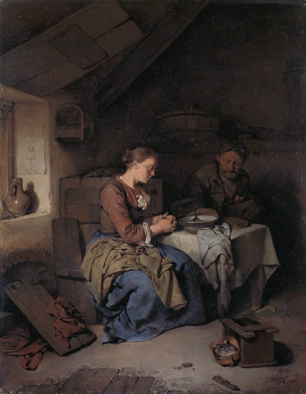 Dire la grâce - Cornelis Pietersz Bega