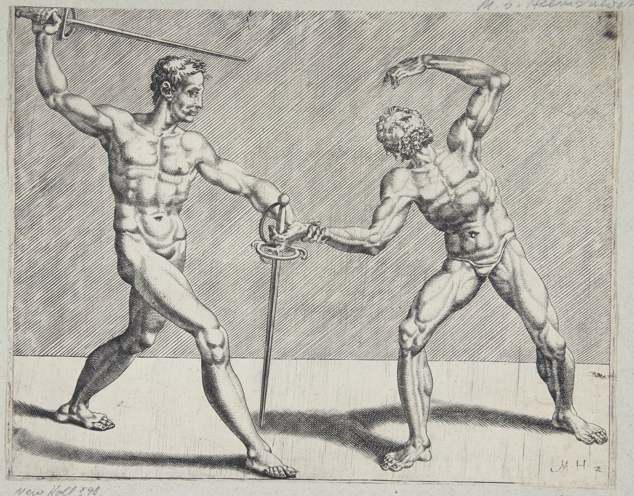 Deux escrimeurs - Cornelis Bos