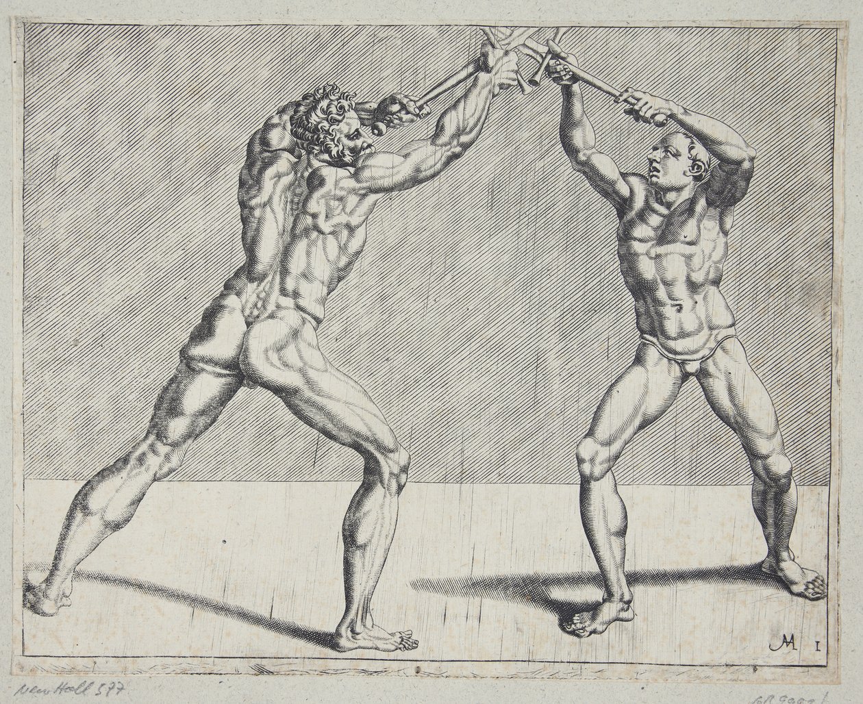 Deux escrimeurs - Cornelis Bos