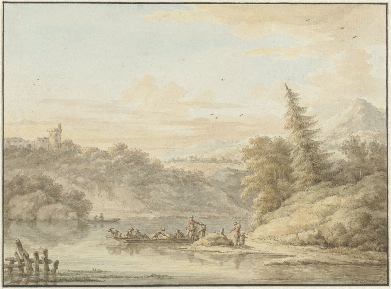 Paysage fluvial - Cornelis Buys