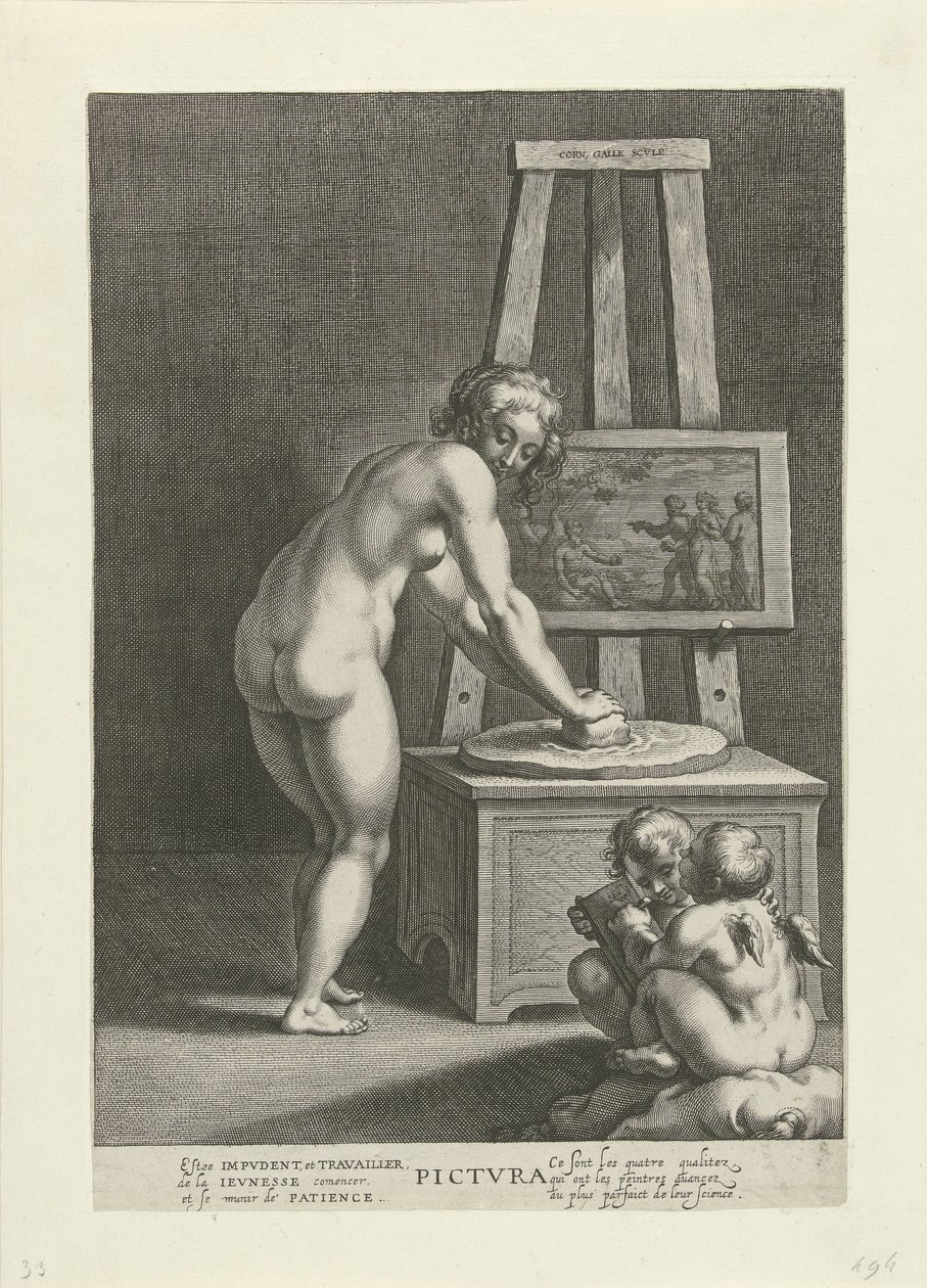 Pictura (la Peinture) - Cornelis Galle (I)