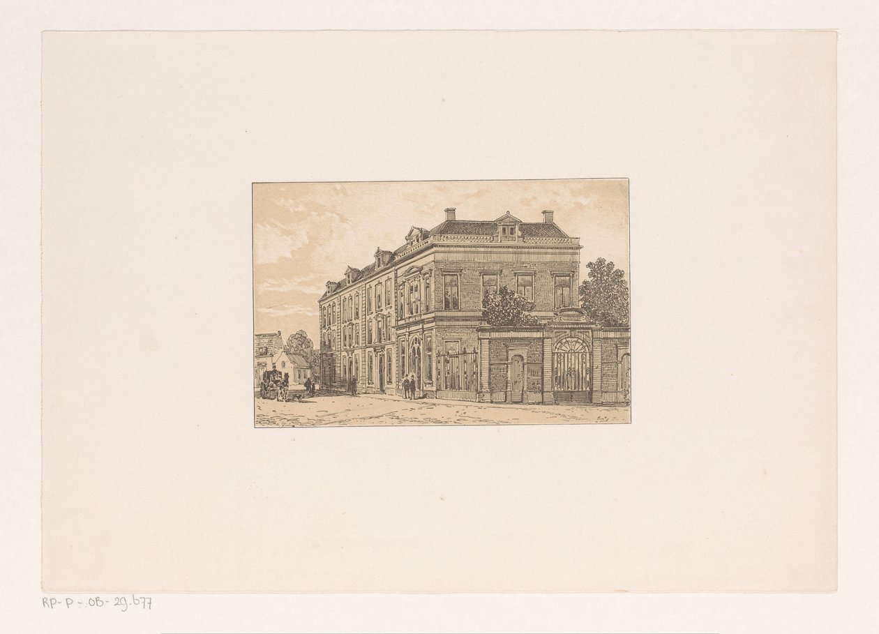 Bloc de maisons du XVIIIe siècle - Cornelis Springer (possibly)