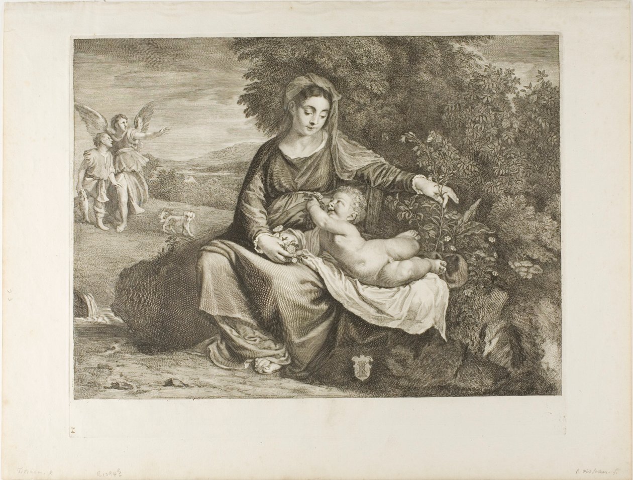 Madone et Enfant - Cornelis Visscher