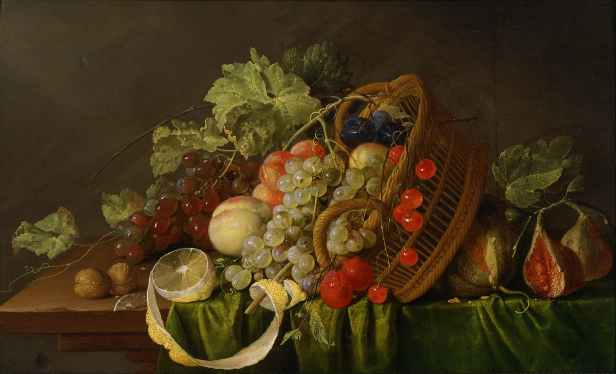 Nature morte avec panier de fruits. - Cornelis de Heem