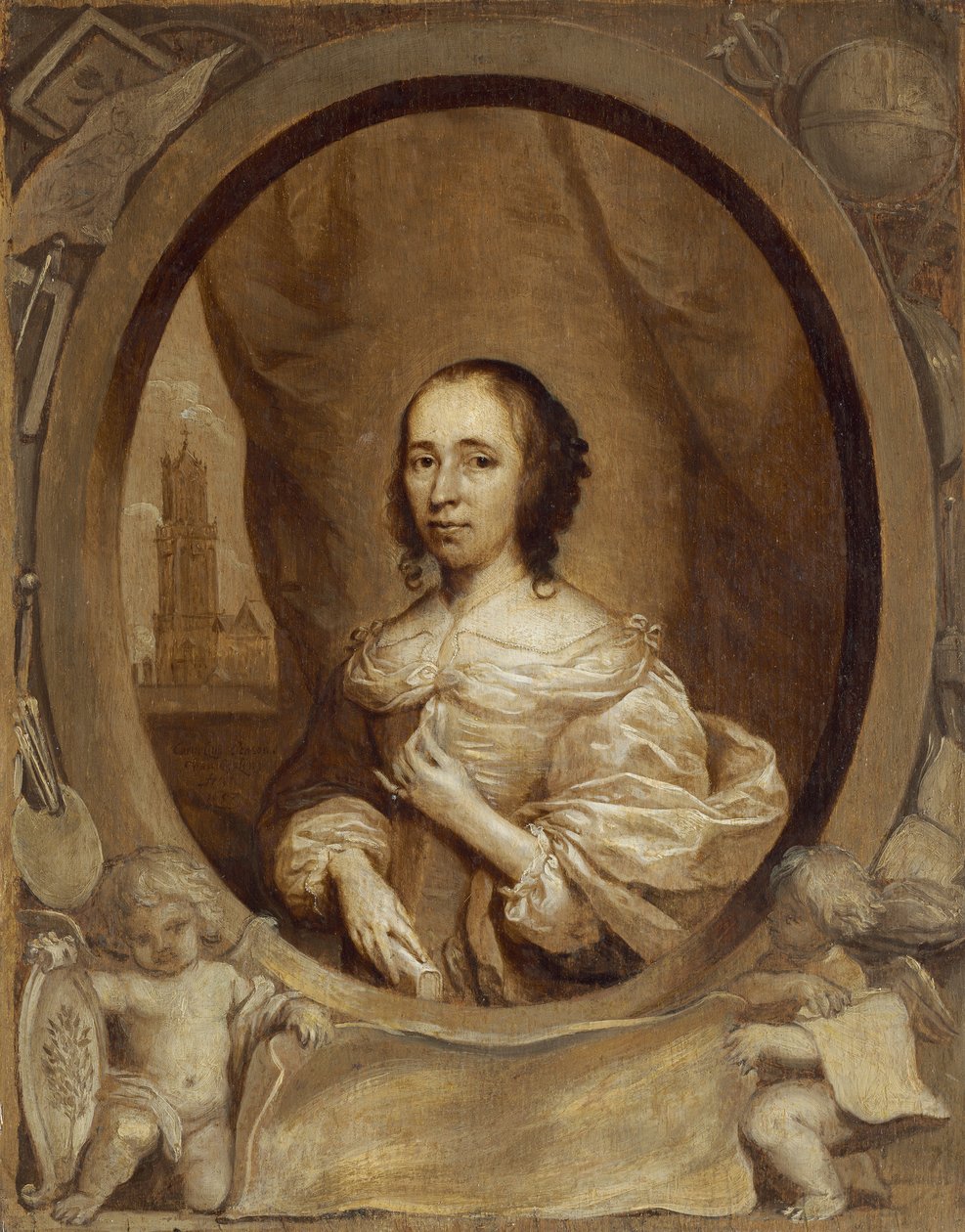 Anna Maria van Schurman, 1657 - Cornelius Janssen van Ceulen