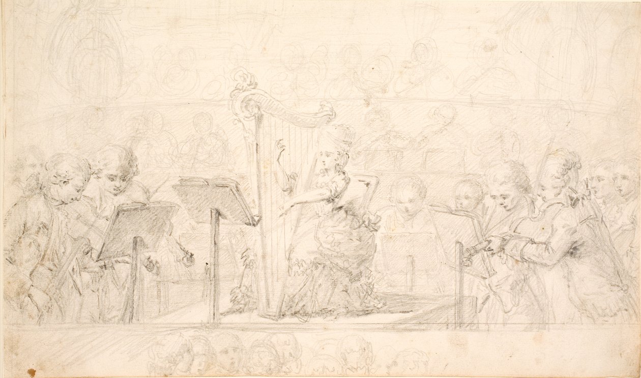 Le concert de harpe - Cornelius Høyer