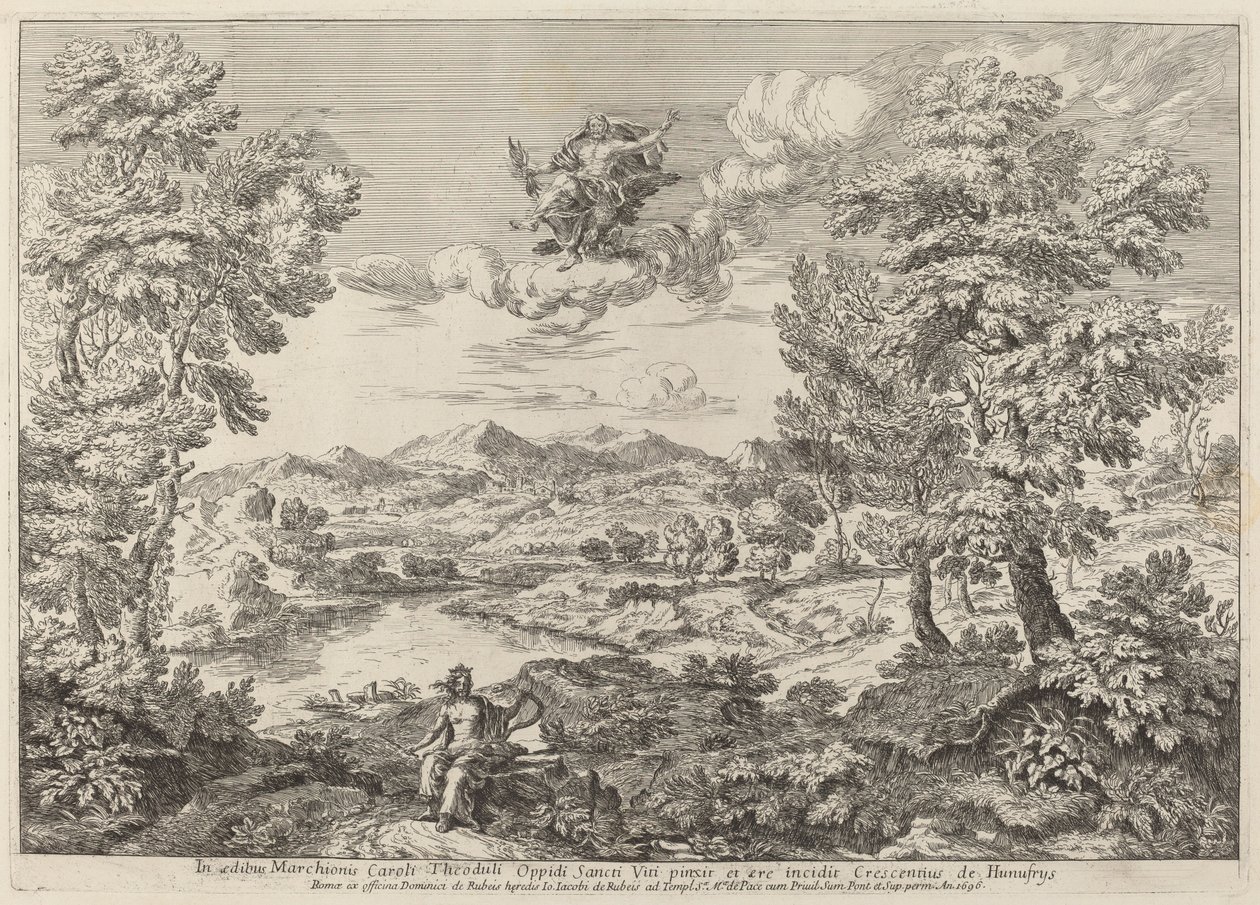 Jupiter dans un paysage - Crescenzio Onofri