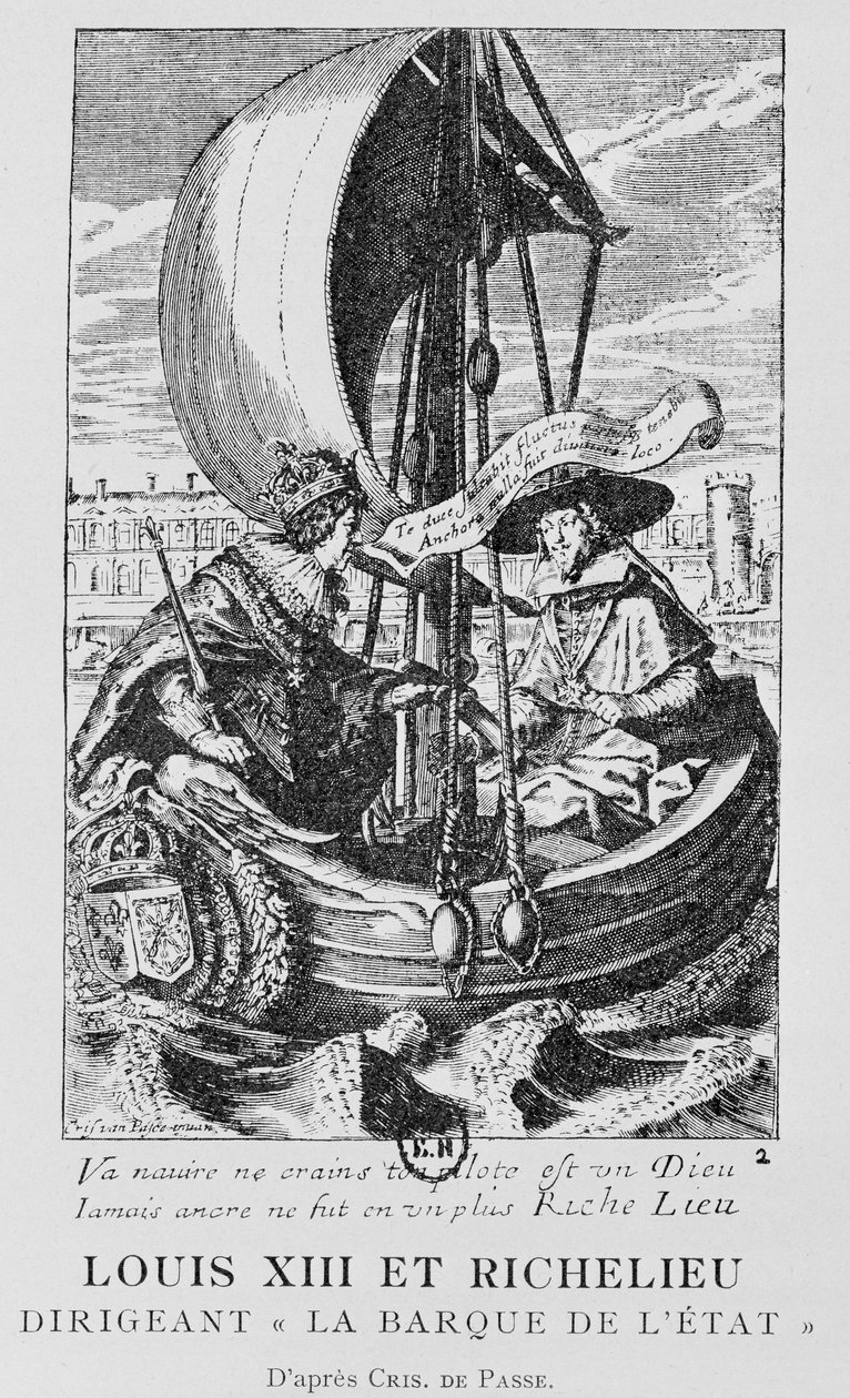 Louis XIII et Richelieu - Crispin I de (after) Passe