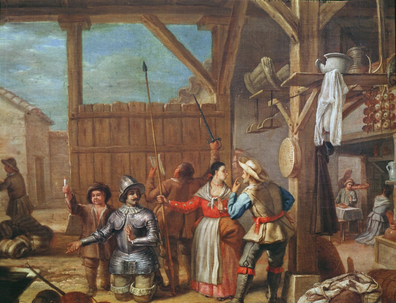 Don Quichotte en armure de chevalier - Cristobal Valero