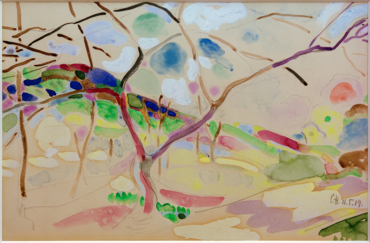 Paysage avec arbres près de Pretzfeld - Curt Herrmann