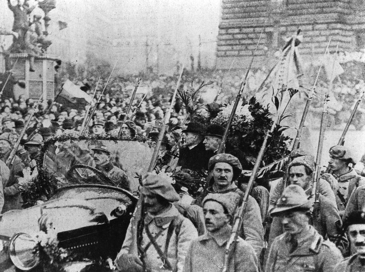 Entrée de Masaryk à Prague le 8 décembre 1918 - Czech Photographer