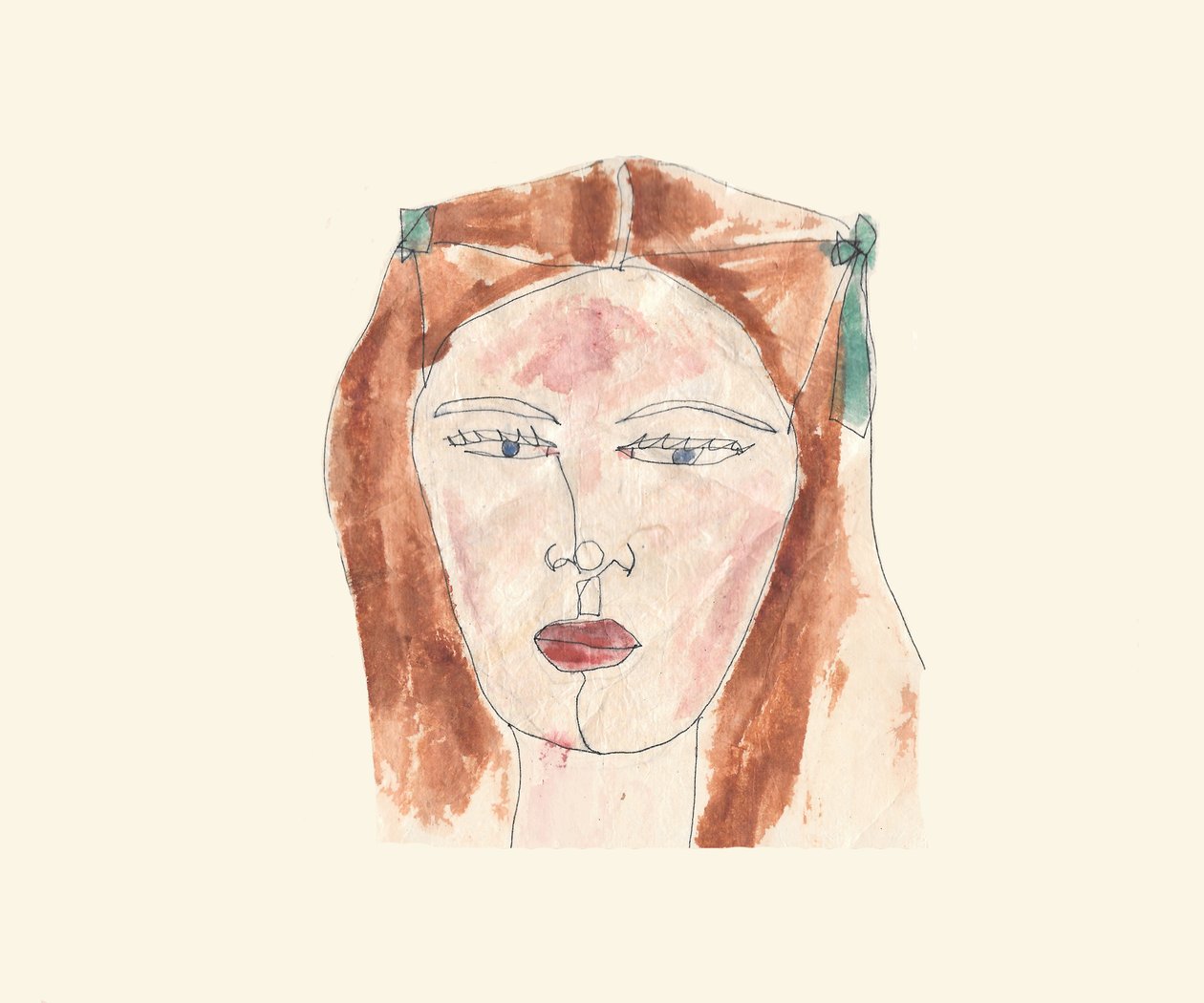 Fille (aquarelle) - Daisy de Villeneuve