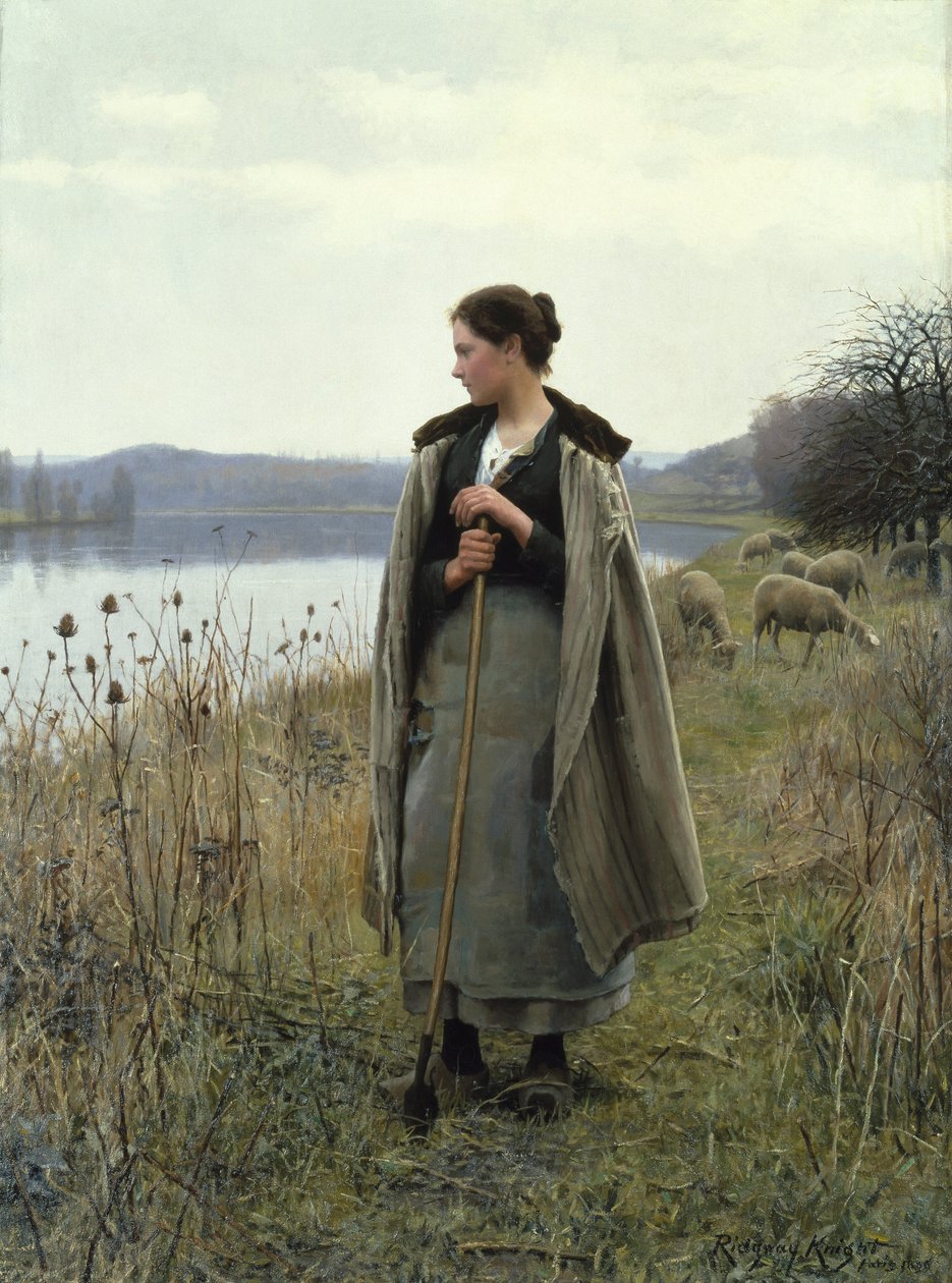 La bergère de Rolleboise - Daniel Ridgway Knight