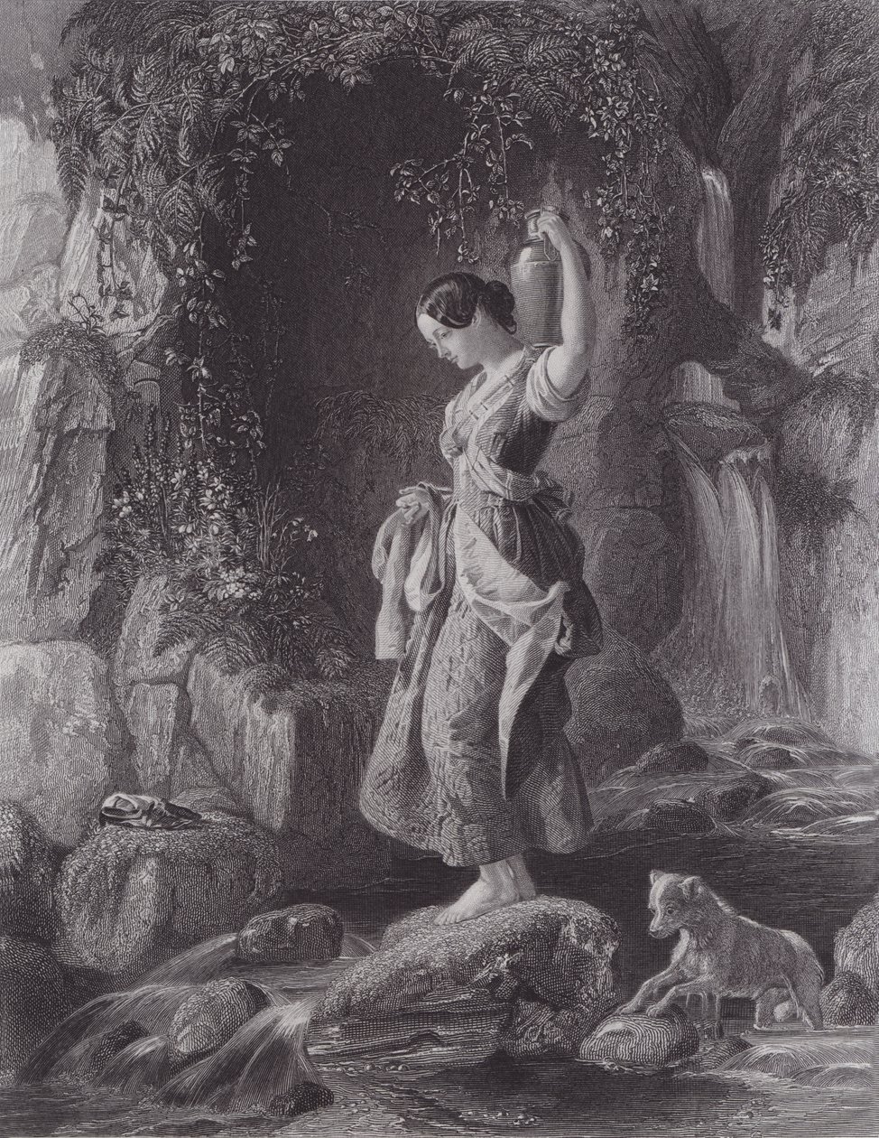 La Nymphe de la Cascade - Daniel (after) Maclise