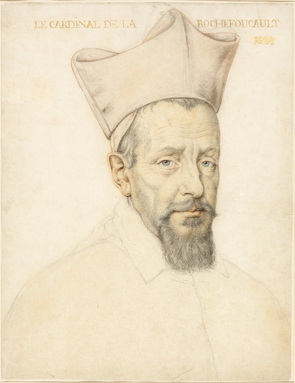 Buste du cardinal de la Rochefoucault - Daniel Dumonstier