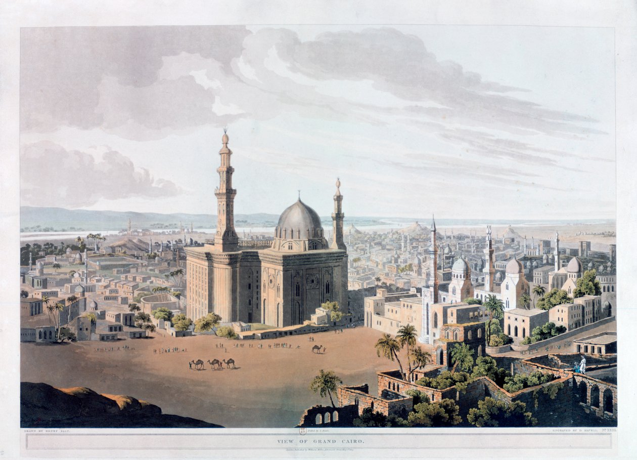 Vue du Grand Caire, Égypte, 1809 - Daniel Havell