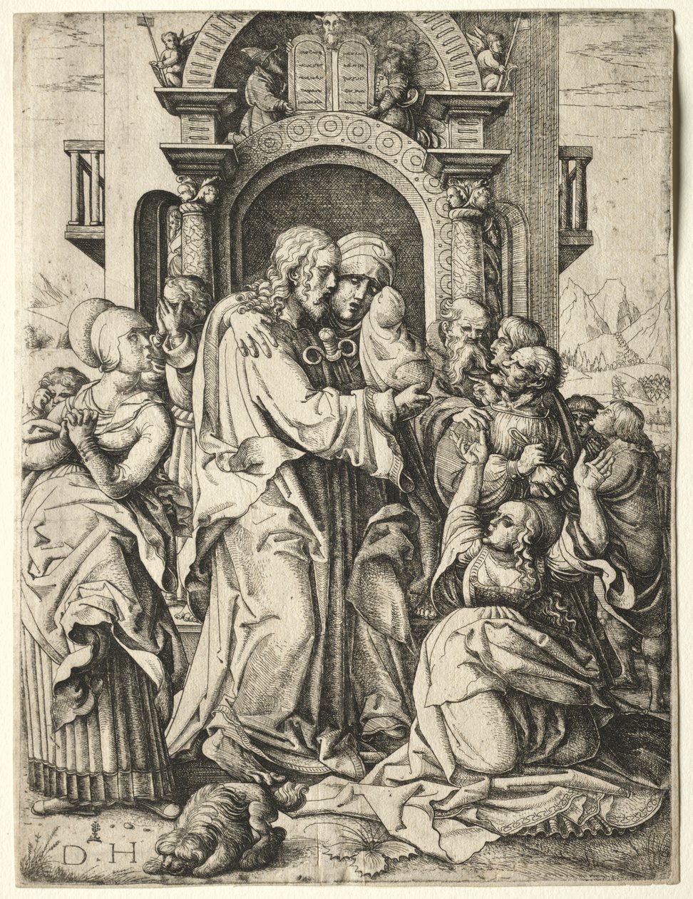 Le Christ prenant congé de sa mère - Daniel Hopfer