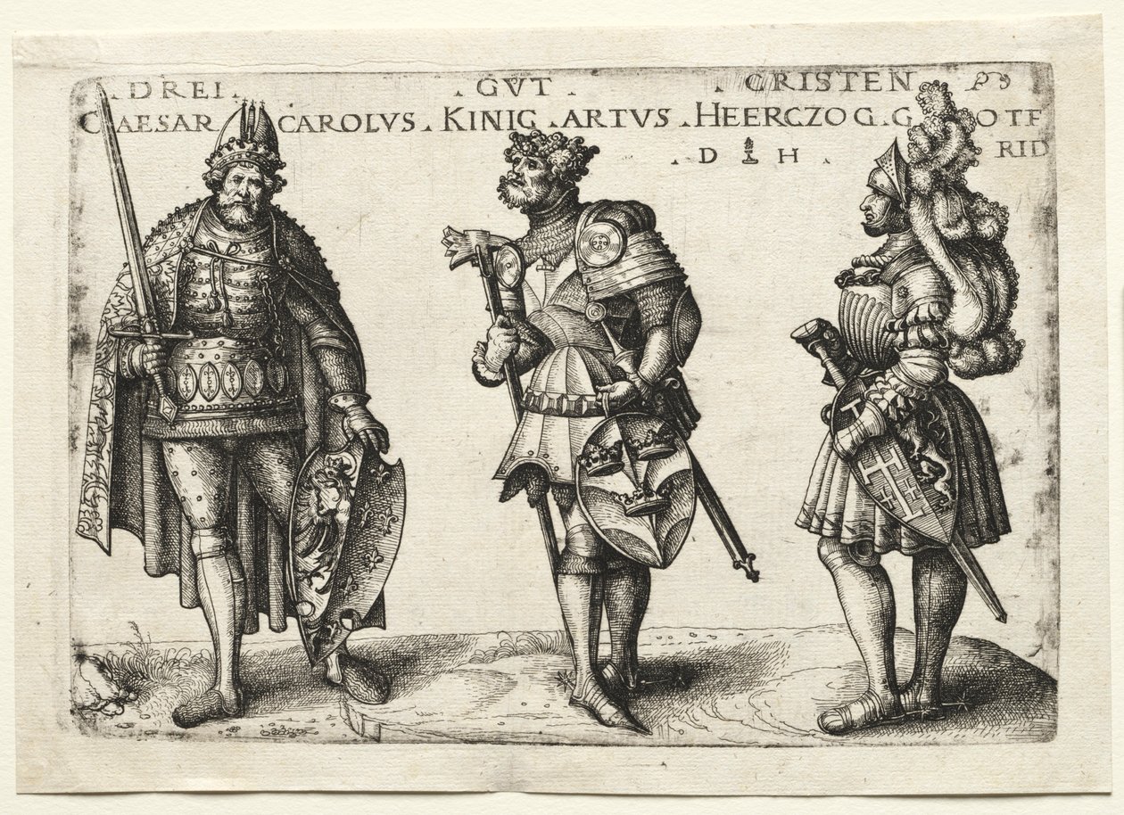 Trois chrétiens dignes, après 1516 - Daniel Hopfer