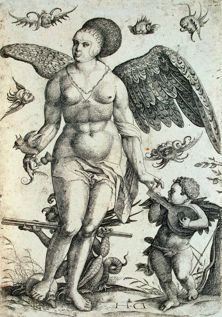 Voluptas, début du 16e siècle - Daniel Hopfer the Younger