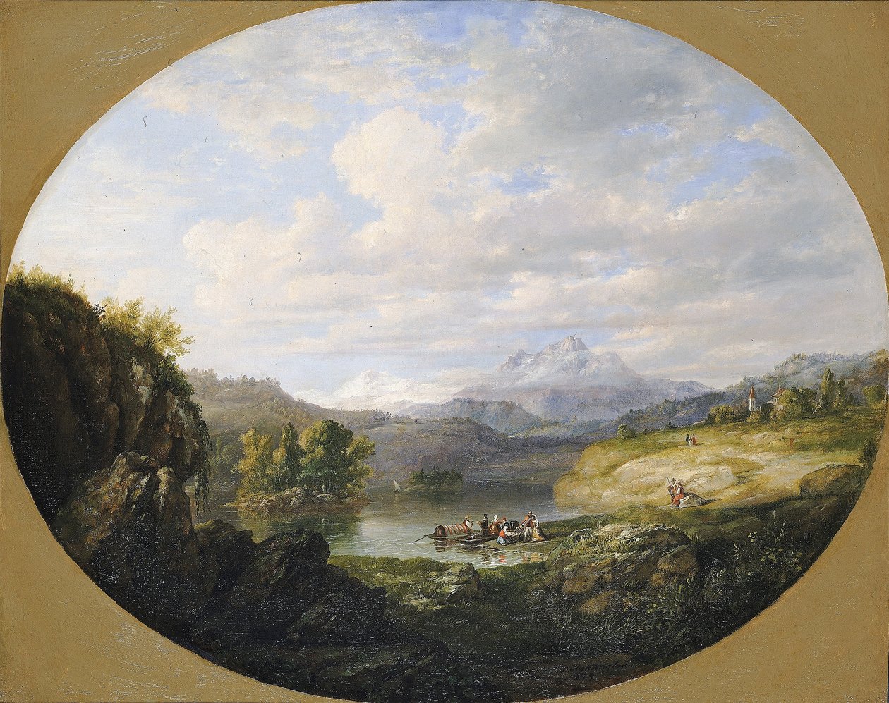 Un lac suisse - Daniel Huntington