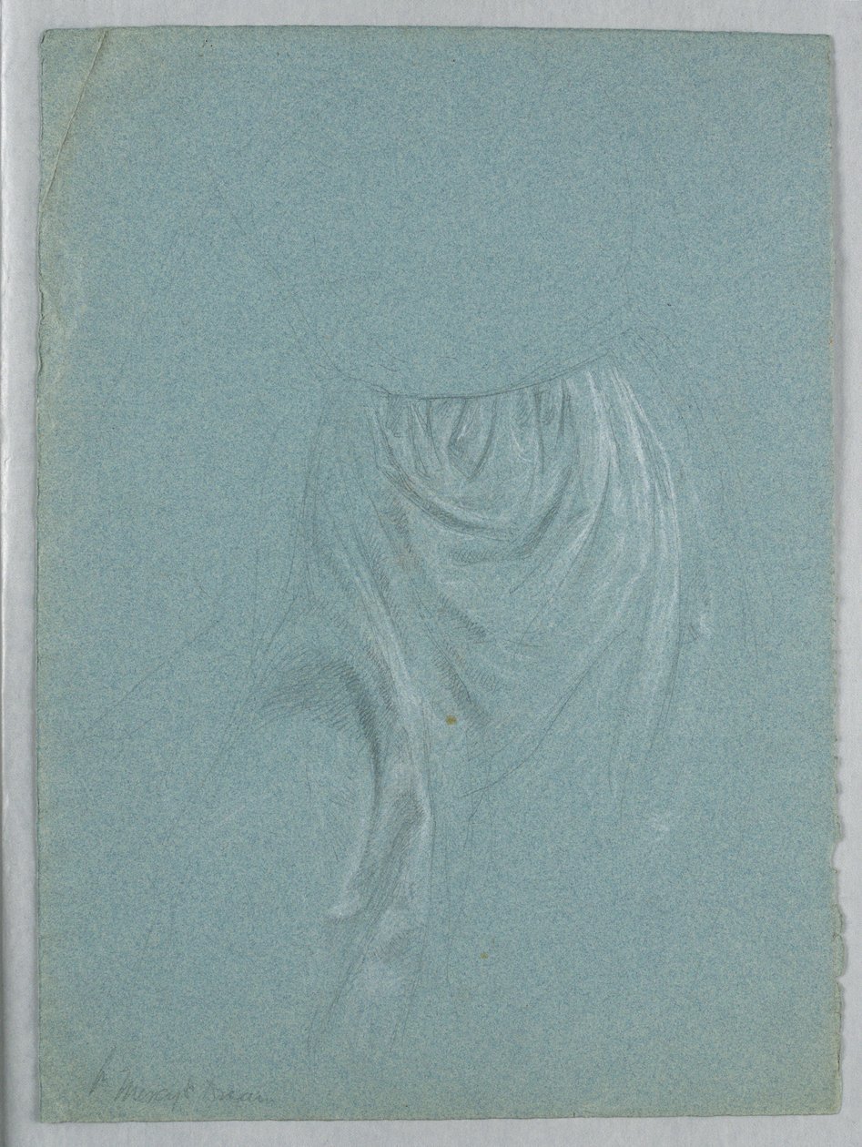 Dessin, étude pour "Le rêve de Mercy", 1857 - Daniel Huntington