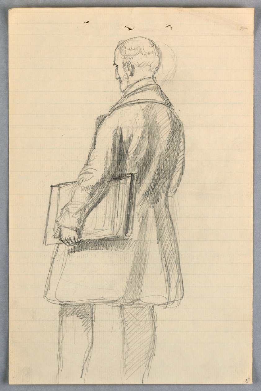 Dessin, étude pour le "Groupe scientifique", 1858 - Daniel Huntington