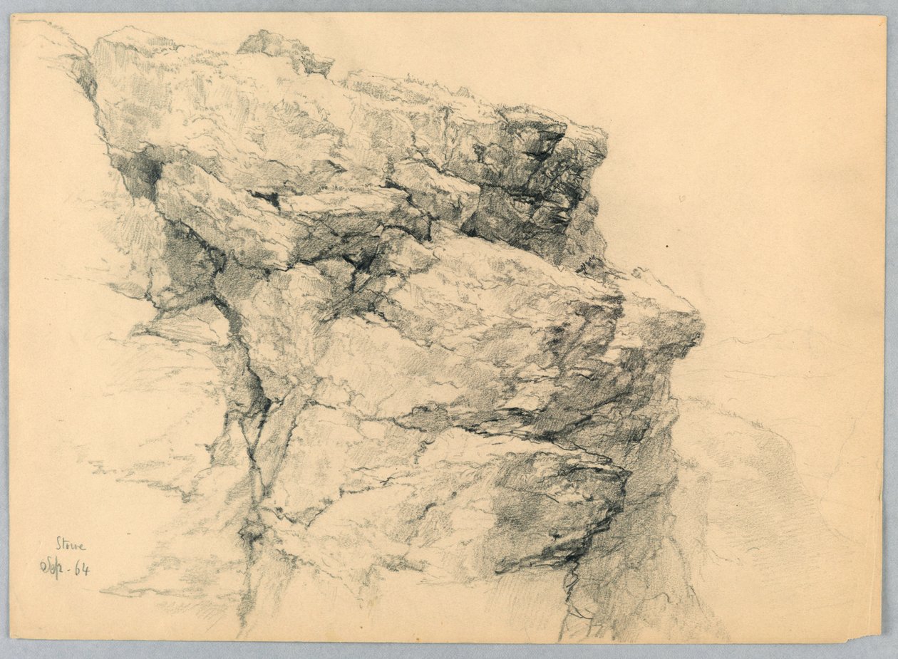 Corniche rocheuse à Stowe - Daniel Huntington