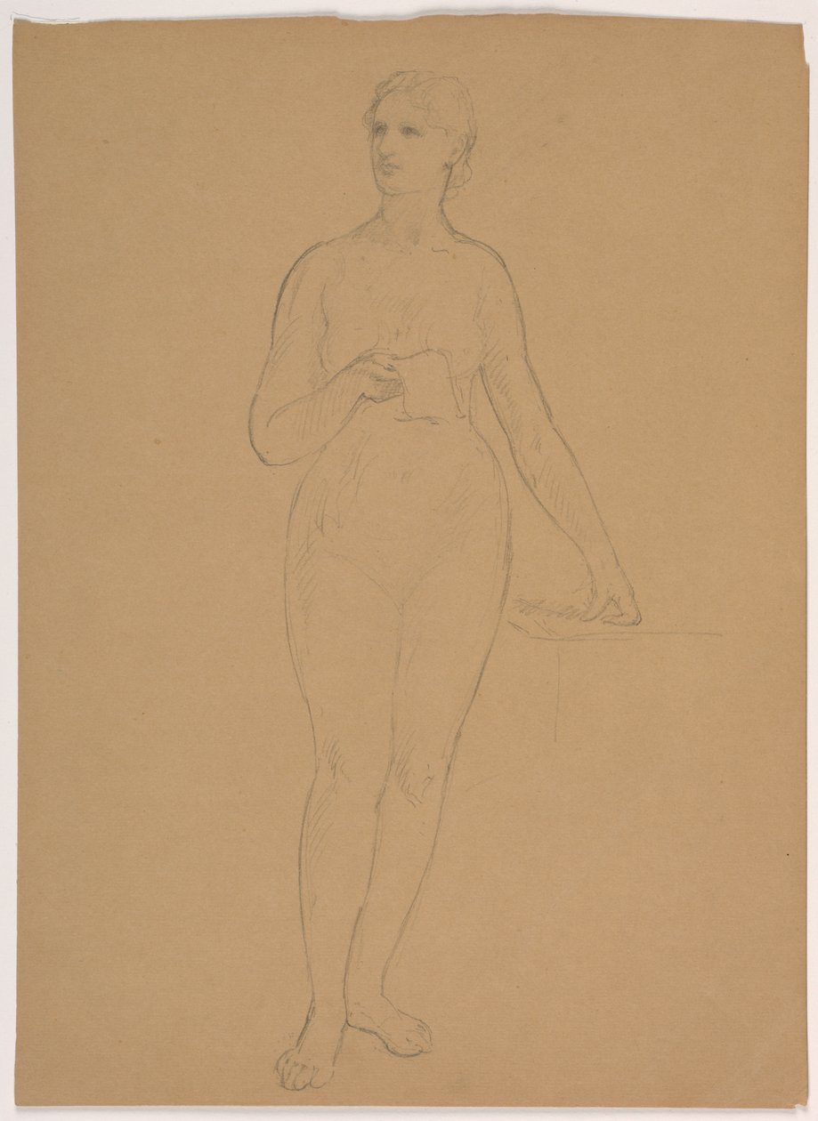 Femme nue debout - Daniel Huntington