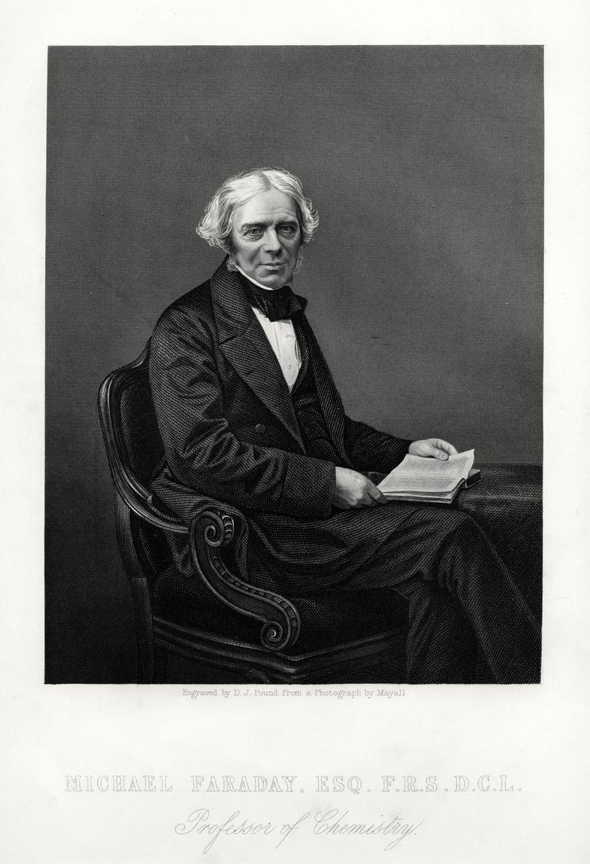 Michael Faraday, scientifique britannique, c1880 - Daniel John Pound