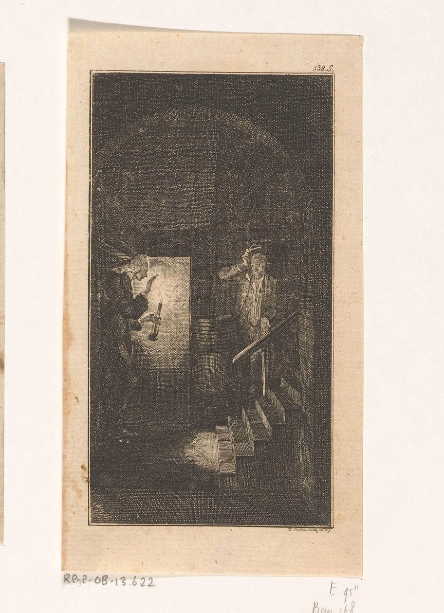 Sebaldus Nothanker dans la cave - Daniel Nikolaus Chodowiecki