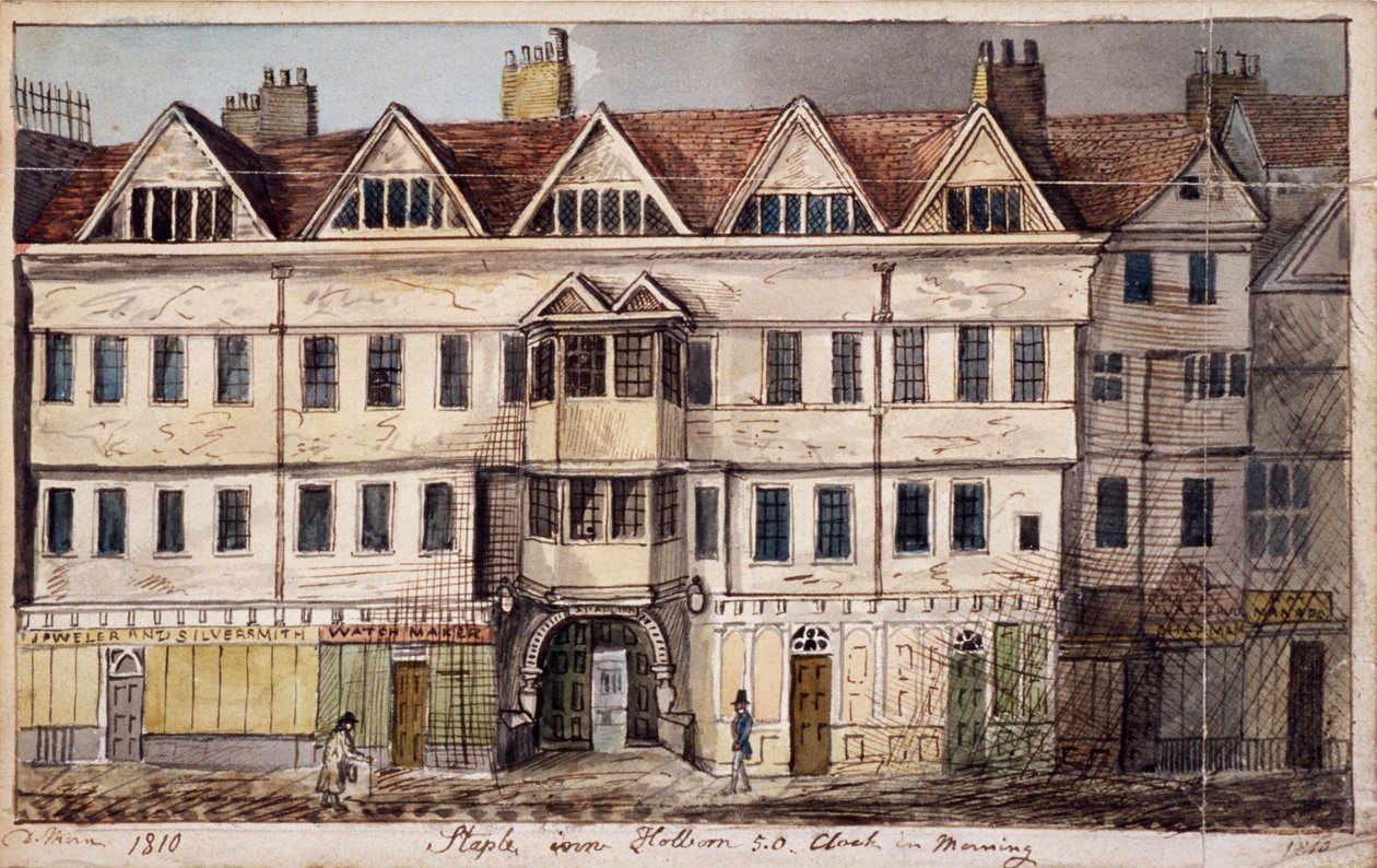 Staple Inn, Londres, 1810 - Daniel Thorn