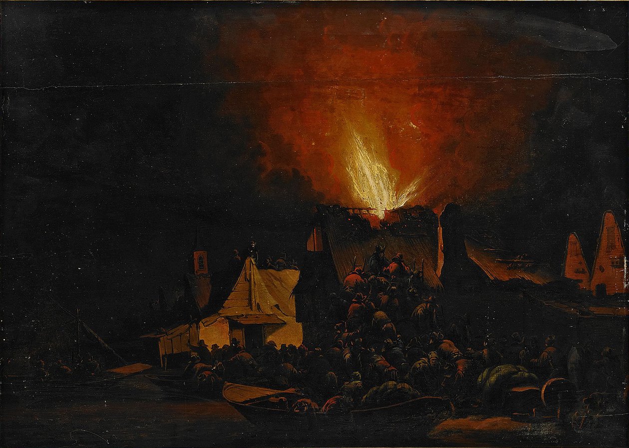Feu de nuit, 1660 - Daniel Vosmaer