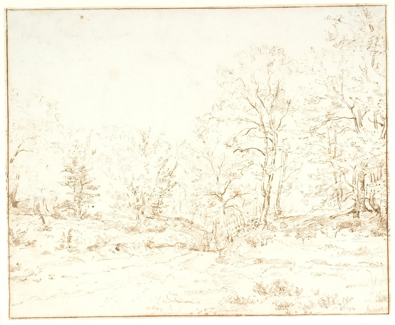 Un chemin forestier - Dankvart Dreyer