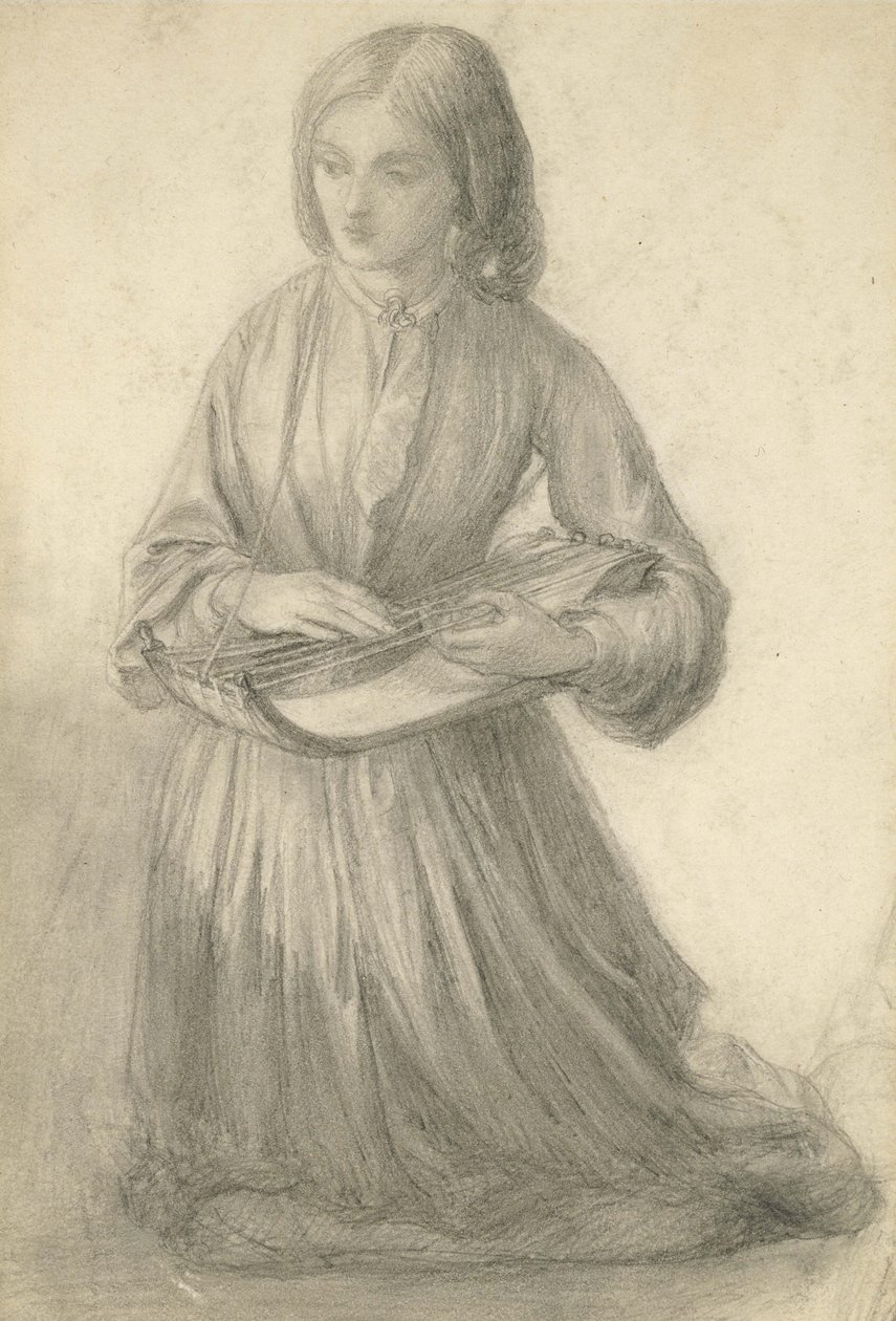 Elizabeth Siddal jouant d