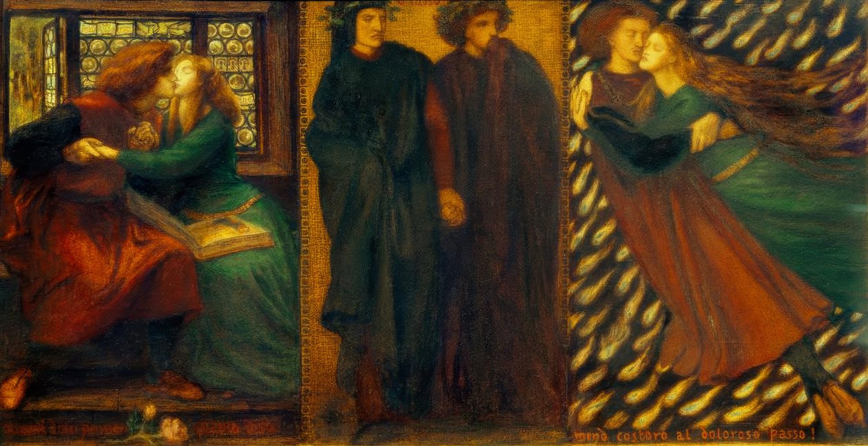 Paolo et Francesca da Rimini - Dante Gabriel Charles Rossetti