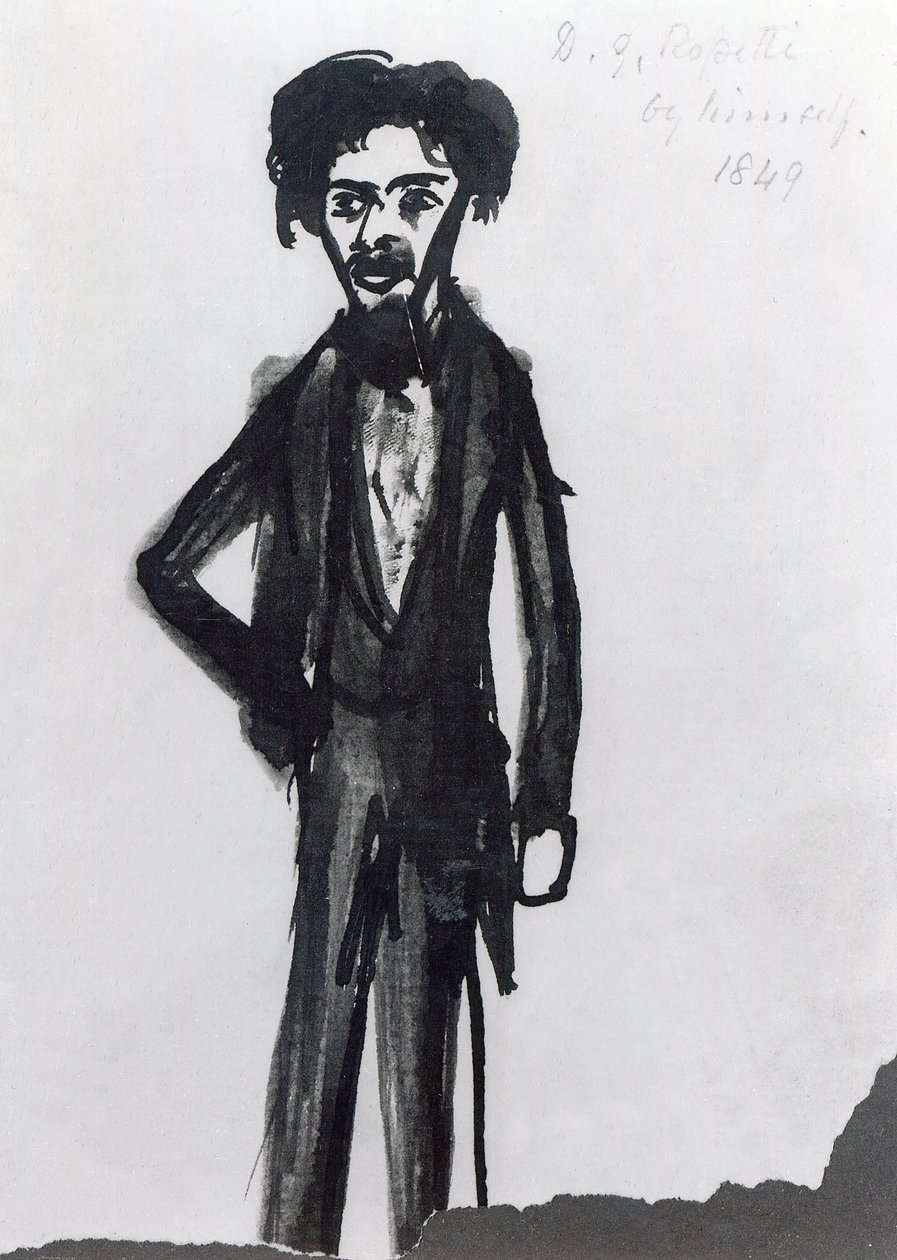 Autoportrait, 1849 - Dante Gabriel Charles Rossetti