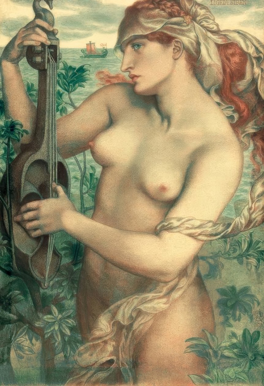 Ligeia Sirène - Dante Gabriel Charles Rossetti