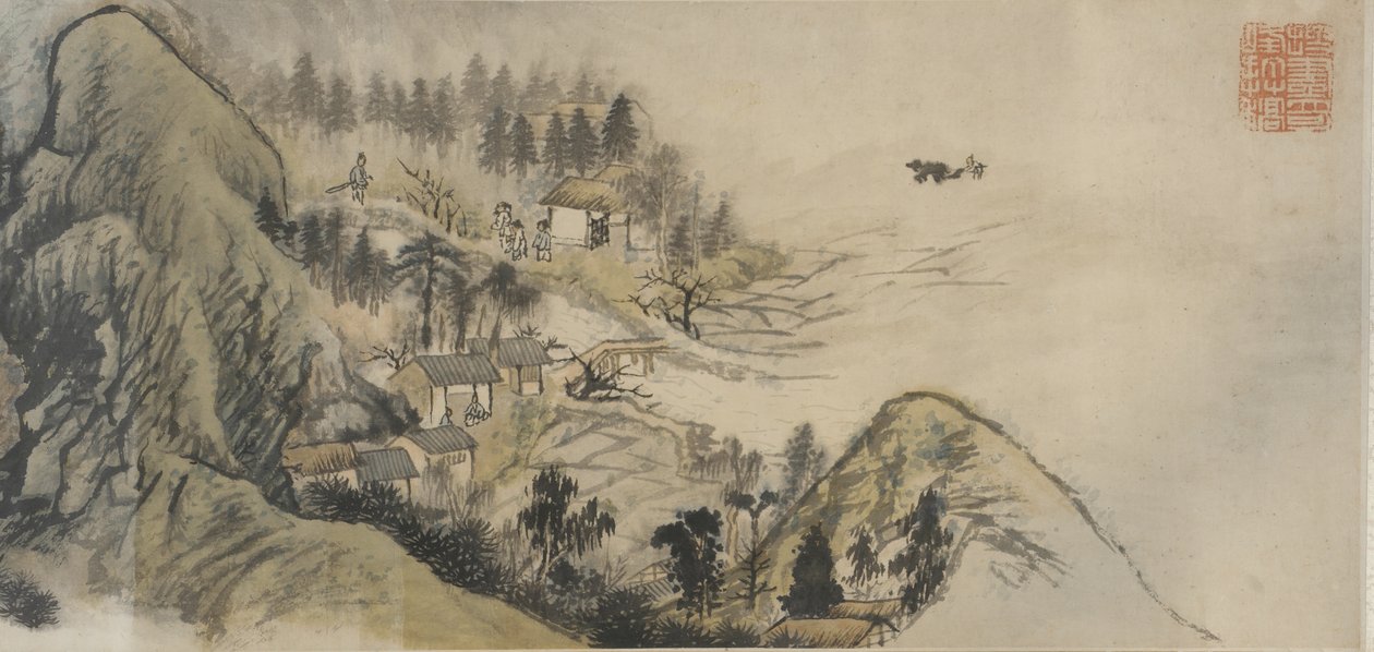 Le Printemps des pêchers, dynastie Qing, années 1690-début 1700 - Daoji Shitao