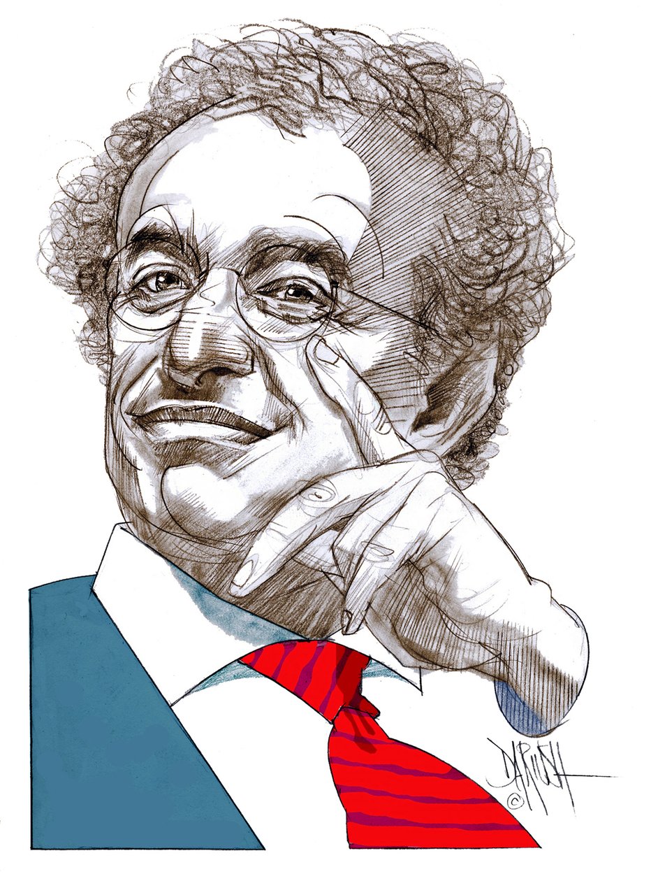 Gad Lerner (dessin numérique au crayon de couleur) - Dariush Radpour
