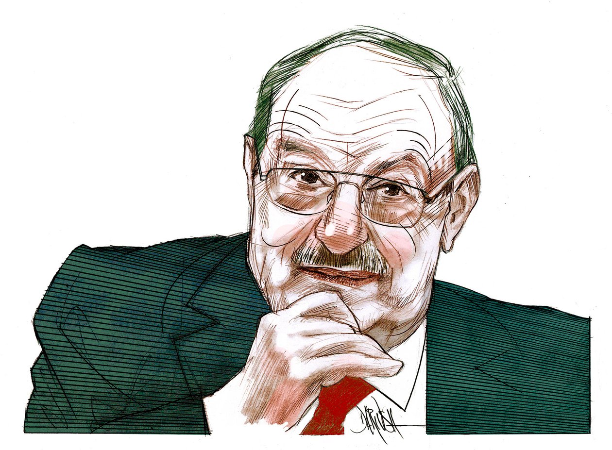 Umberto Eco (dessin numérique au crayon de couleur) - Dariush Radpour