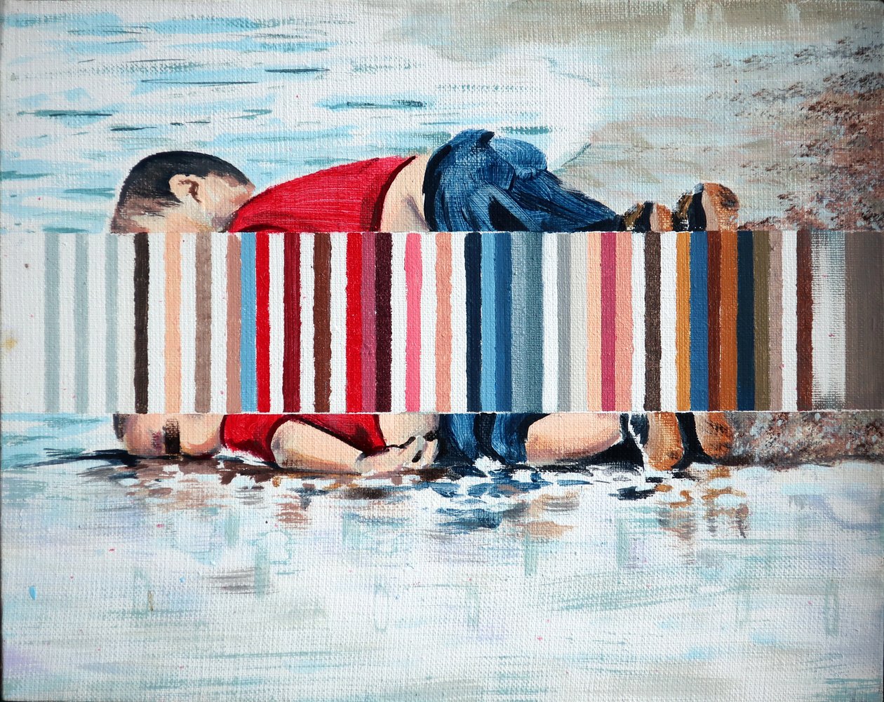 Bouée, 2019 (acrylique sur toile) - Darren Coffield