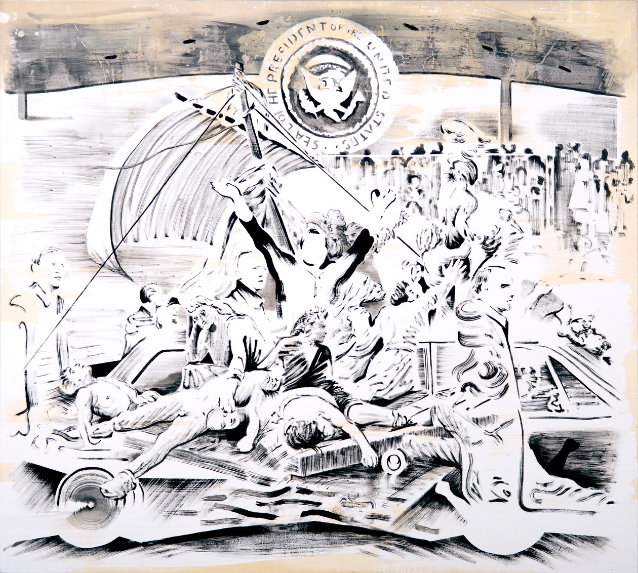 Nixon, 2018 (huile sur toile) - Darren Coffield
