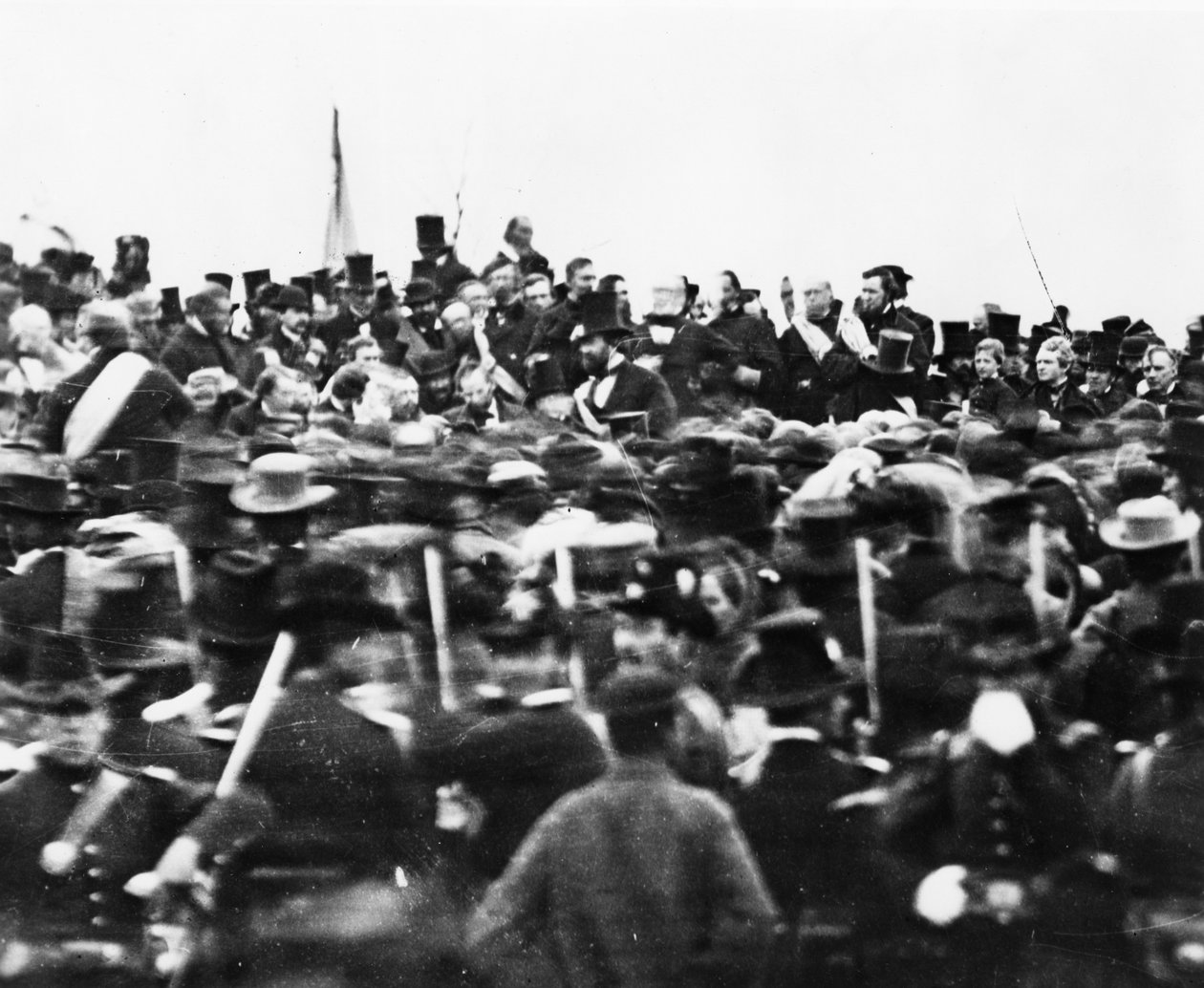 Abraham Lincoln au discours de Gettysburg, 1863 (détail) - David Bachrach