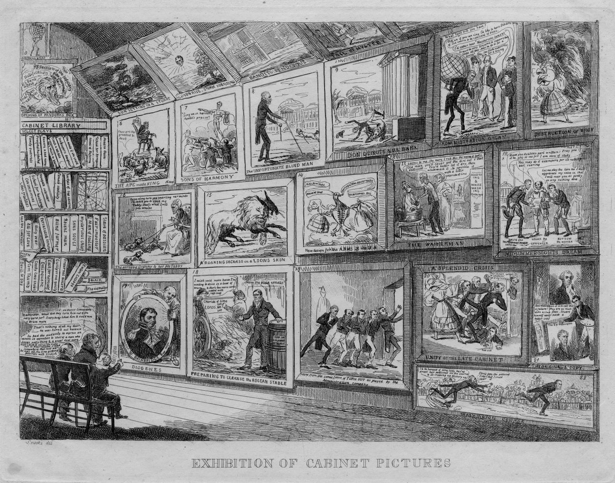 Exposition de tableaux de cabinet - David Claypoole Johnston