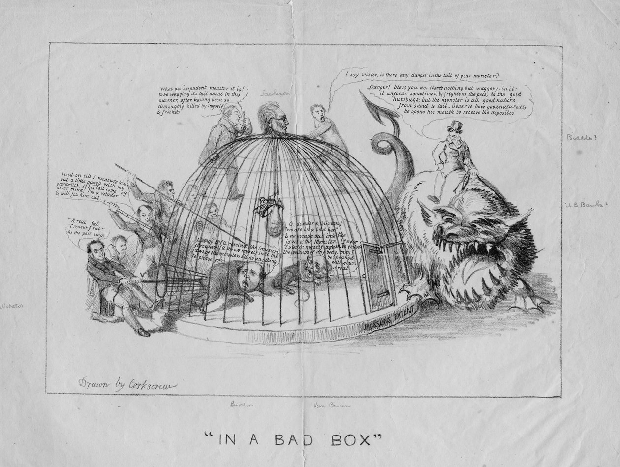 Dans une mauvaise boîte, vers 1837 - David Claypoole Johnston