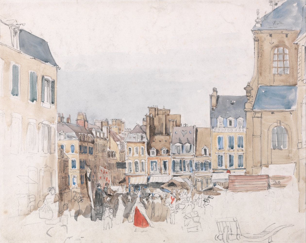 Un marché français - David Cox