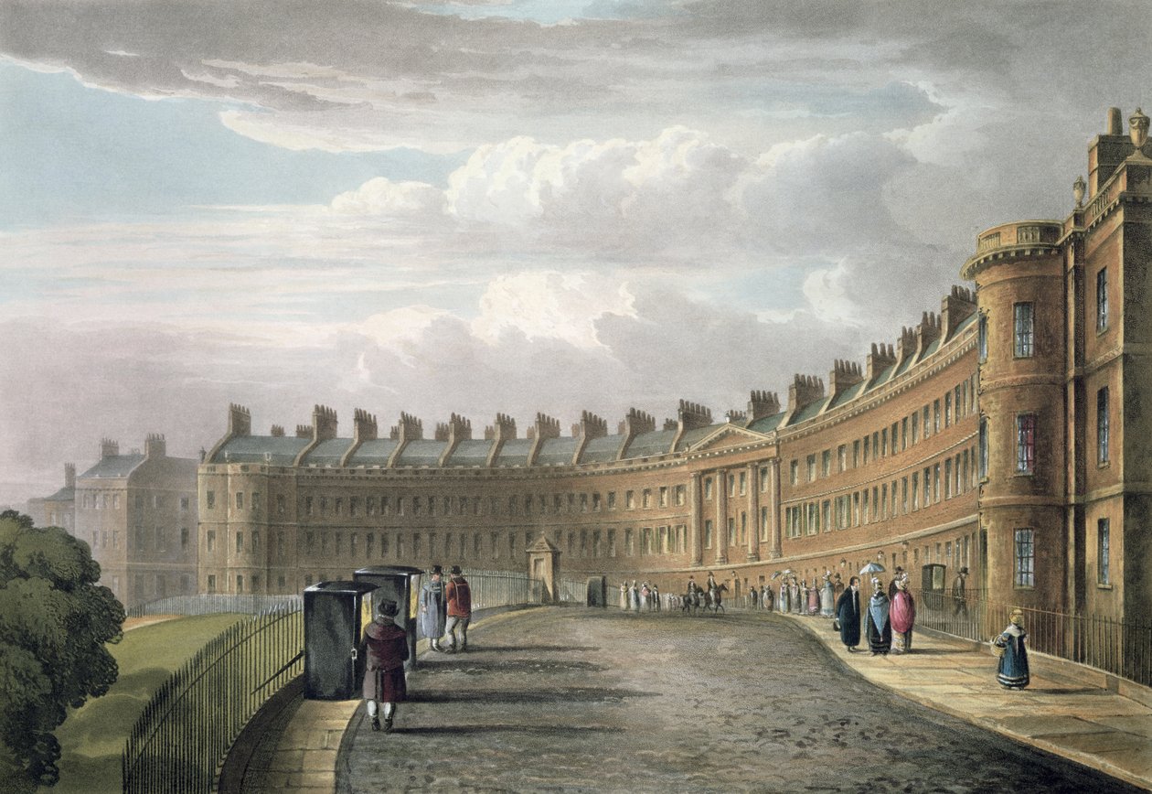 Lansdown Crescent, Bath, 1820 - David Cox