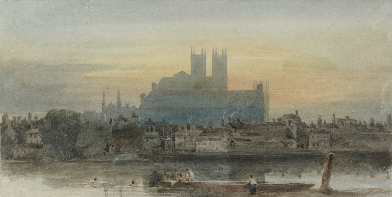 Westminster depuis Lambeth, c.1813 - David Cox