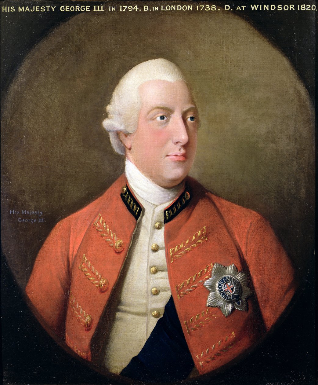 Portrait de George III (1738-1820) 1794 - David Dodd