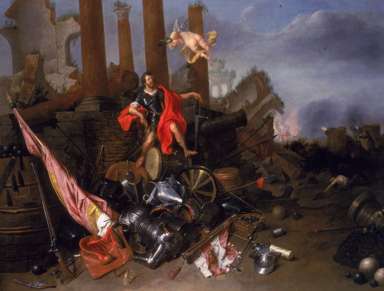 Une Allégorie de la Guerre avec Vincenzo Gonzaga I (d.1612) - David III Ryckaert
